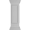 Ekena Millwork 12"W x 40"H End Newel Post with Panel, Peaked Capital & Base Trim (Installation kit included) NWL12X40EPP0B0 - alternate 3